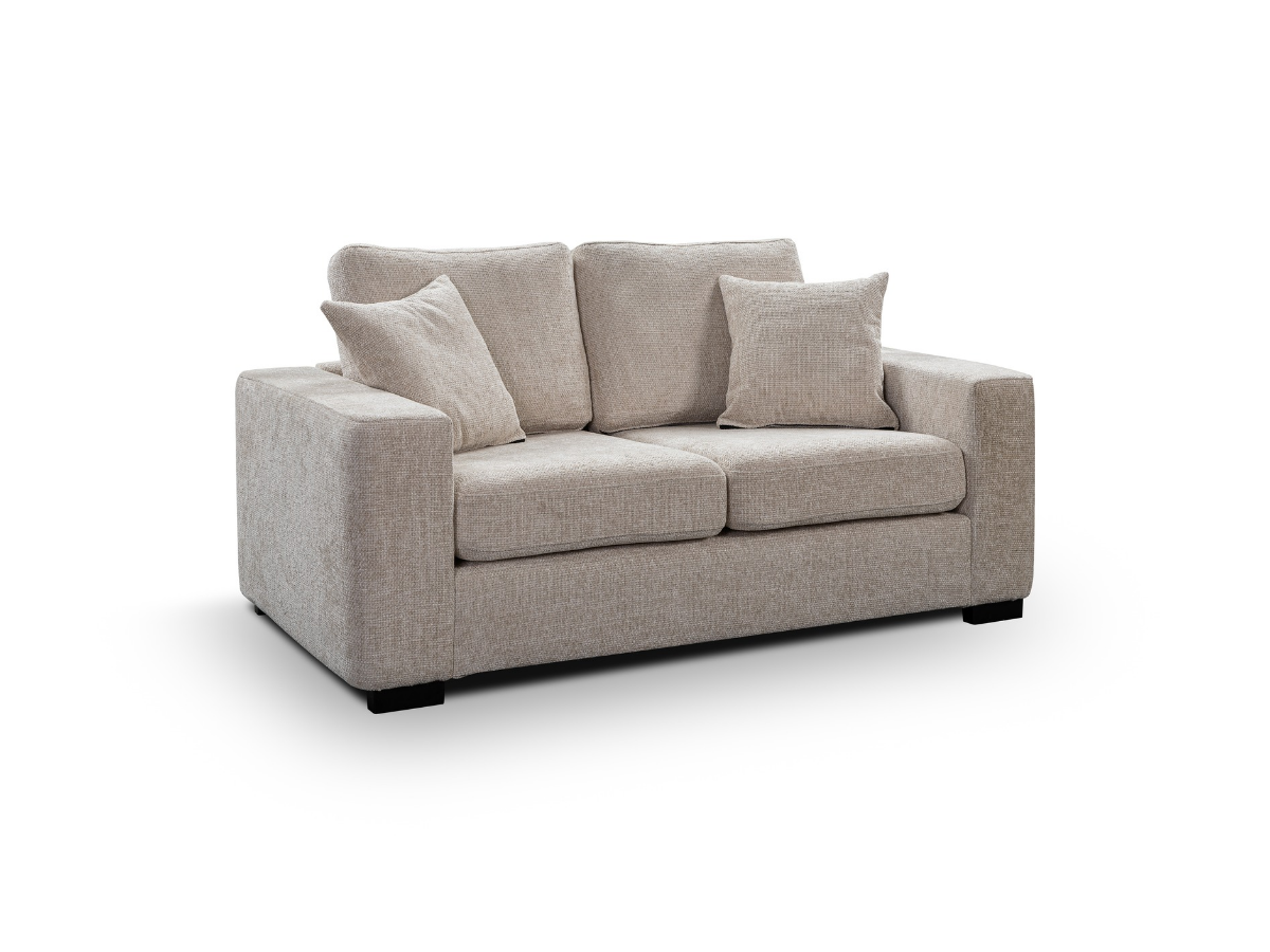 Chestnut 3+2 Sofa Set Cream Enzo Fabric