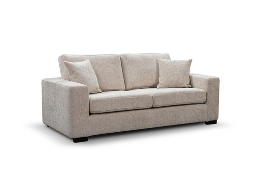 Chestnut 3+2 Sofa Set Cream Enzo Fabric