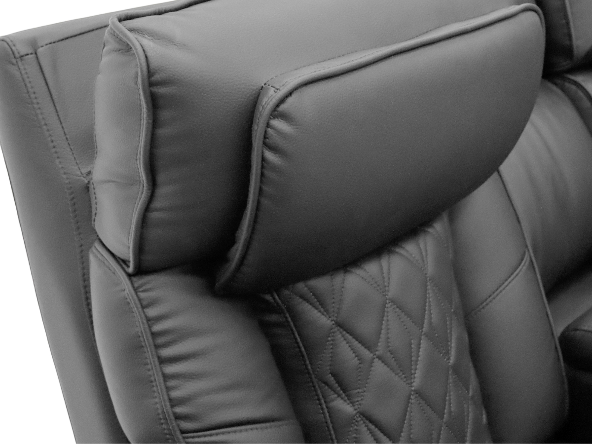 Tech 11 Smart Grey Electric Recliner Sofa Set 3+2 Aire Leather