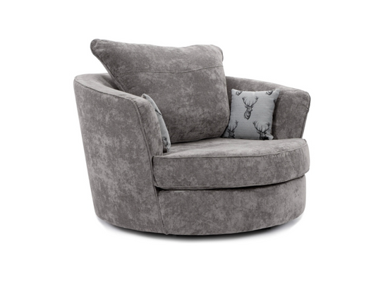 Verona Swivel Chair Grey