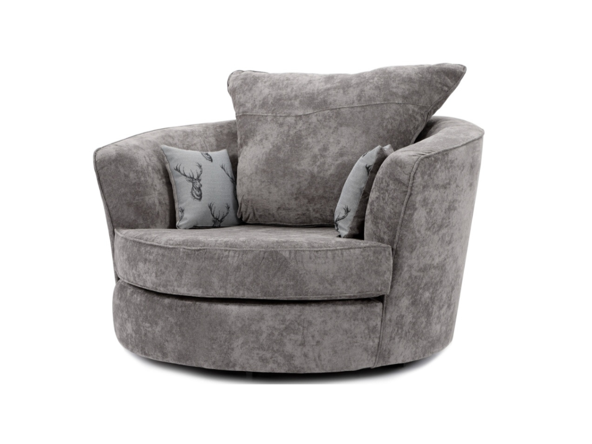 Verona Swivel Chair Grey