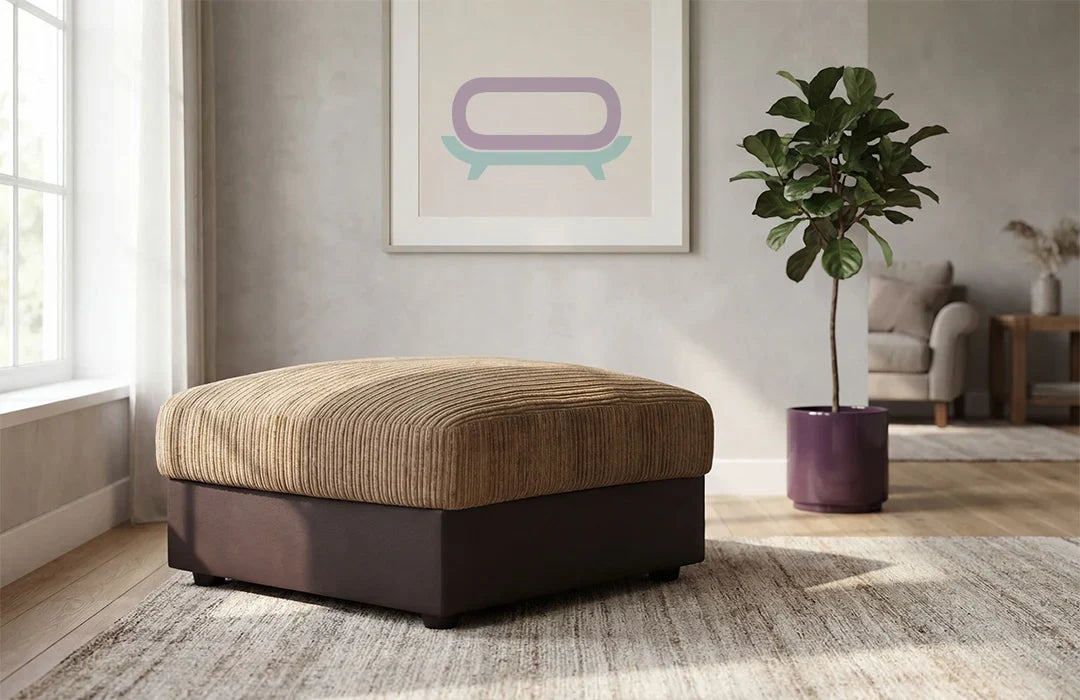 Dino Sofa Corner & 3+2 – Leather & Cord Luxury & Classic Elegance Sofa