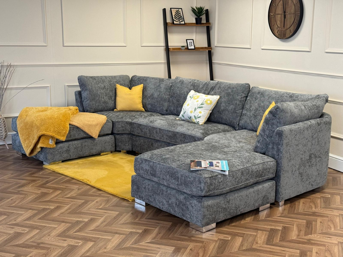 Bishop U Shaped Sofa Luxe Chenille