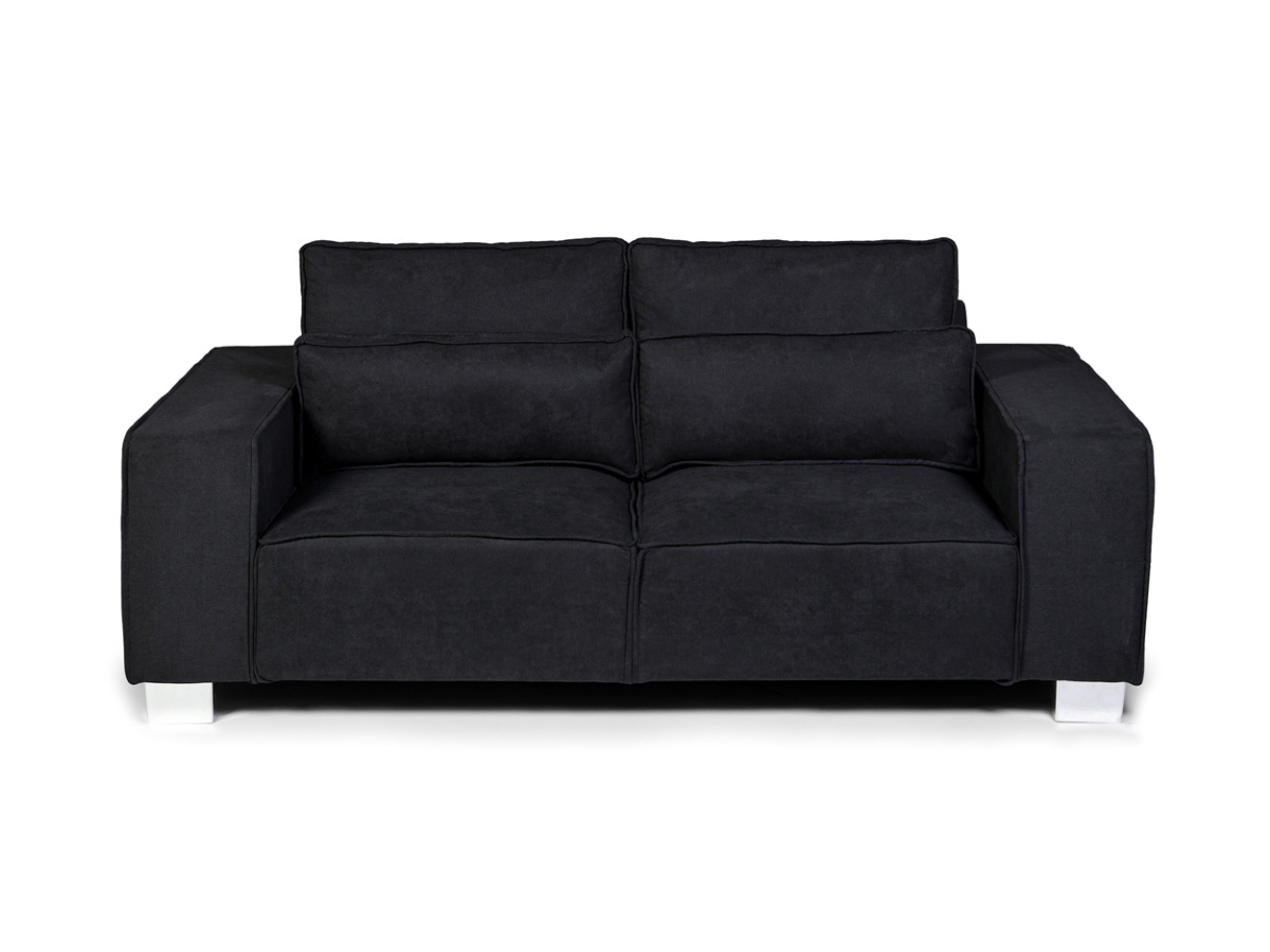 Broadgate 3 Seater Sofa Black Kensington Fabric