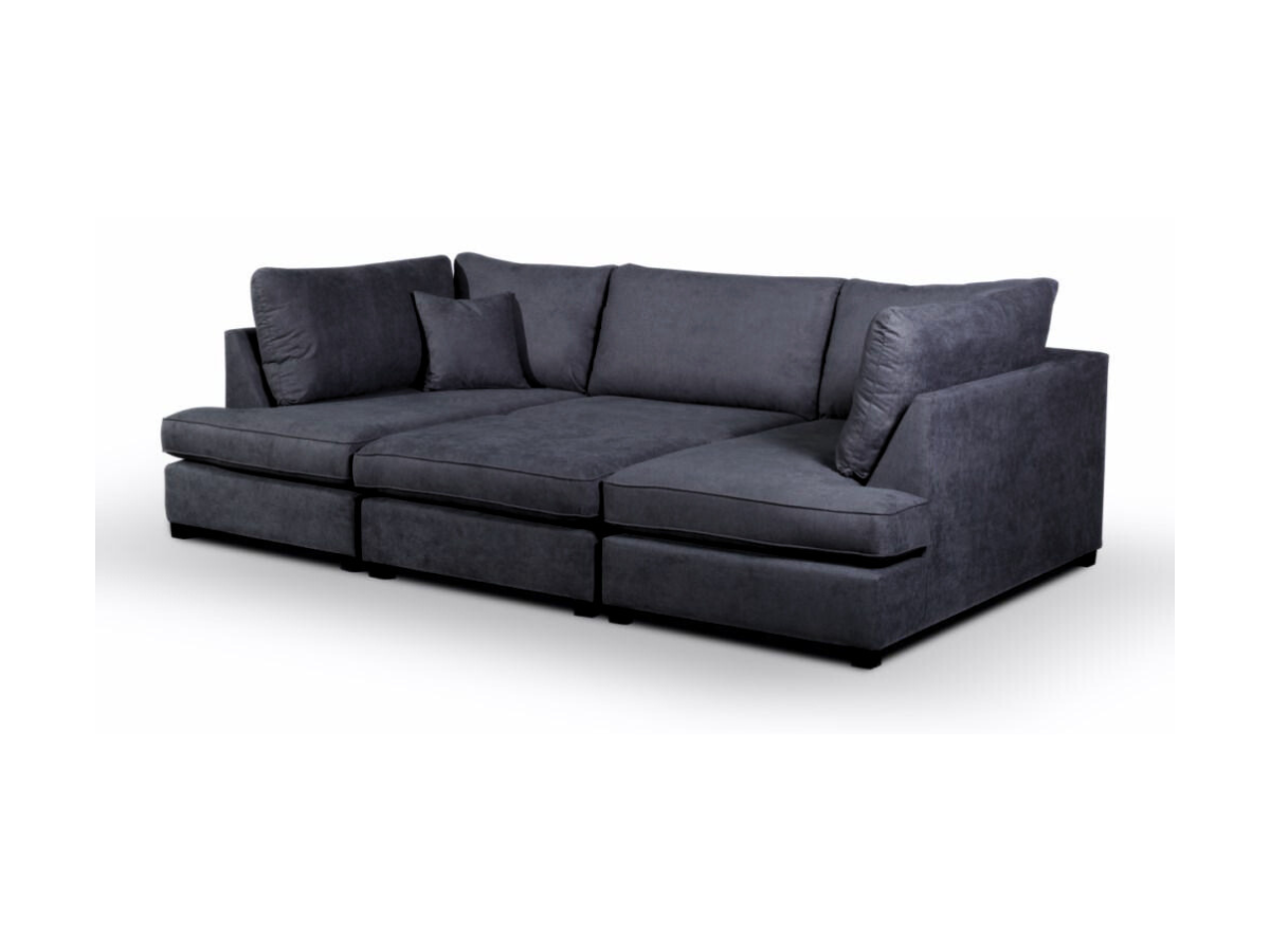 Carnaby Small U Shaped Sofa with Footstool