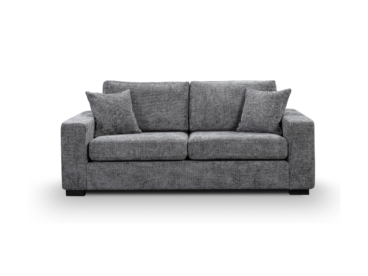 Chestnut Sofa 3 Seater Slate Enzo Fabric