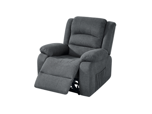 Florence Electric Recliner Chair Grey Fabric