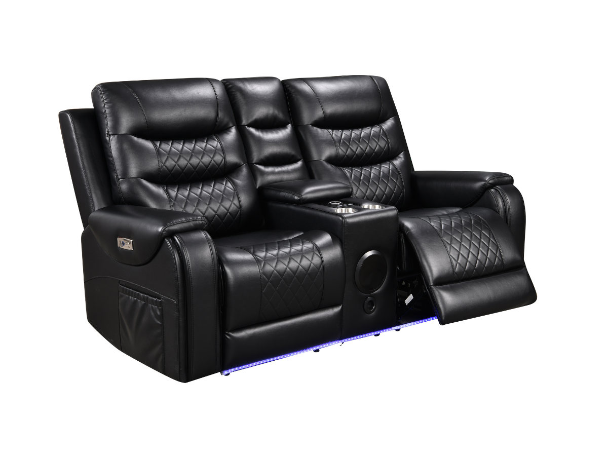 Forbes 3+2 Electric Recliner Sofa Set Aire Leather