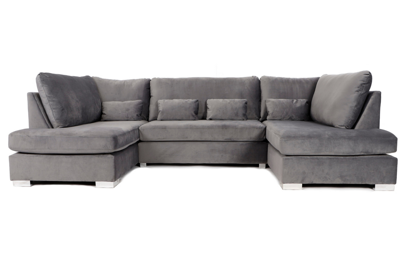 Belgravia U Shaped Sofa Plush Velvet