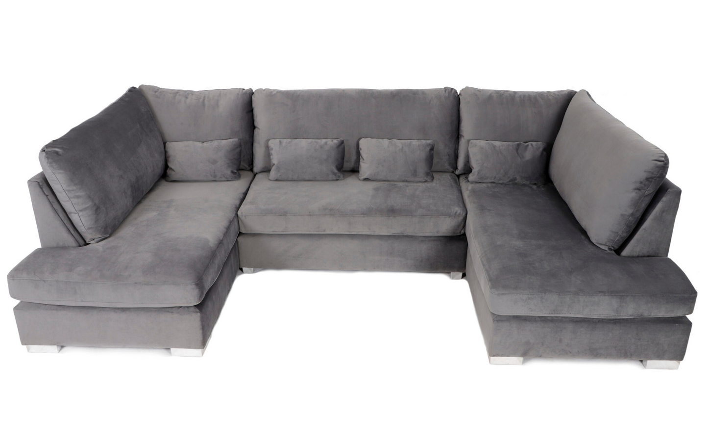 Belgravia U Shaped Sofa Plush Velvet