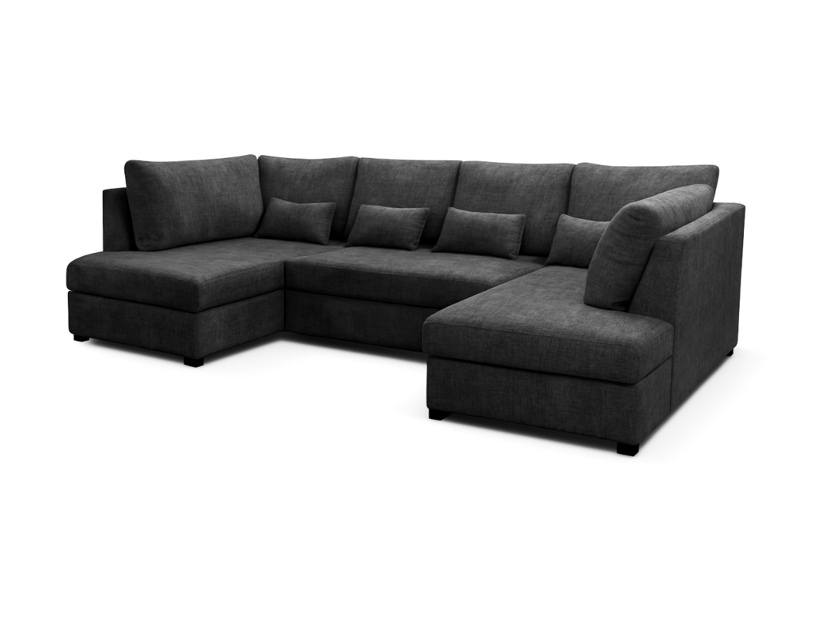 Meridian U Shaped Sofa Bed with Storage