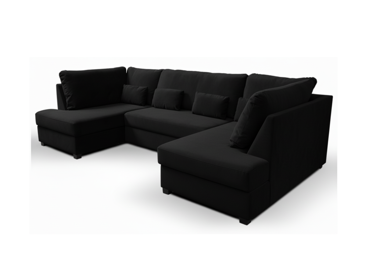 Meridian U Shaped Sofa Bed with Storage