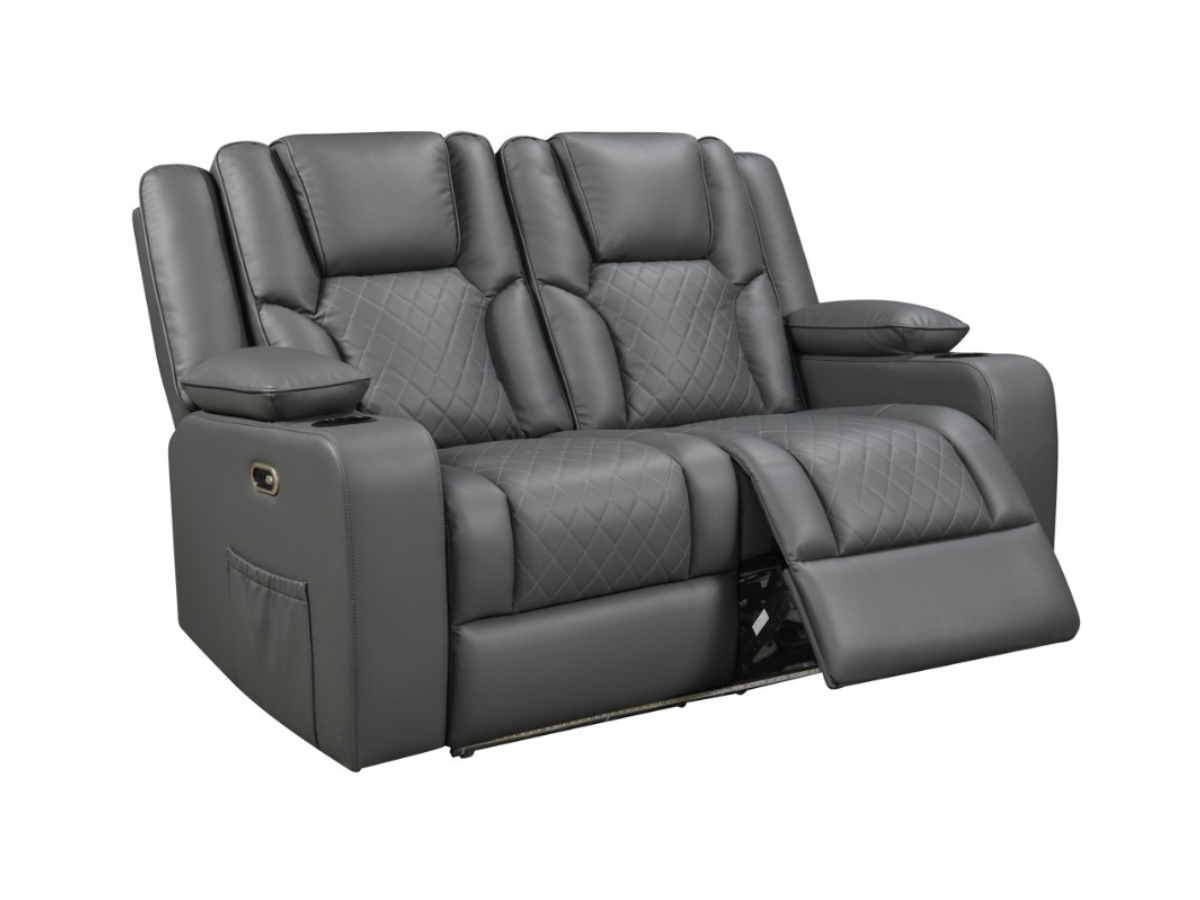 Orlando Grey Electric Recliner Sofa Set 3+2