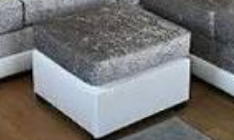 Shannon Corner & 3+2 – White & Silver Luxury Elegance Sofa