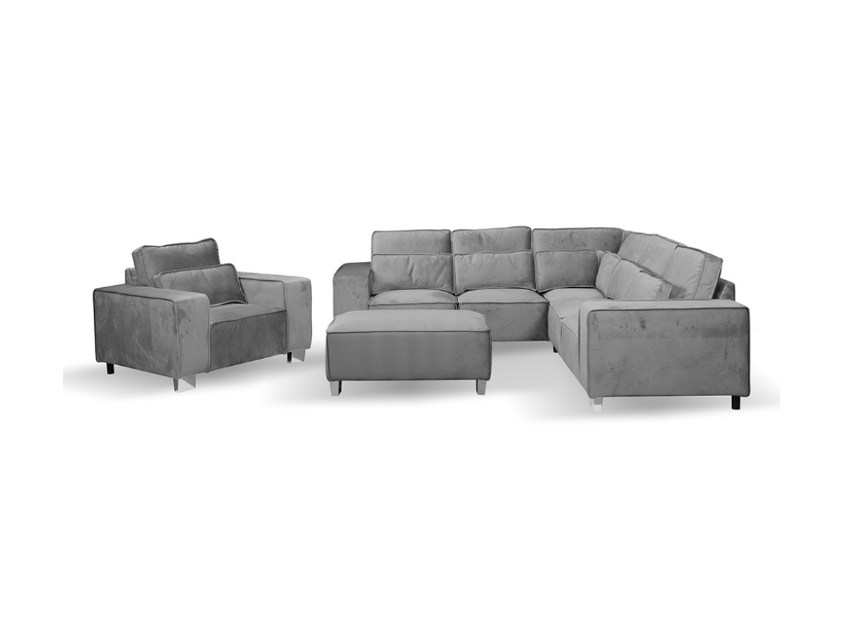 Sloane Corner Sofa Plush Velvet