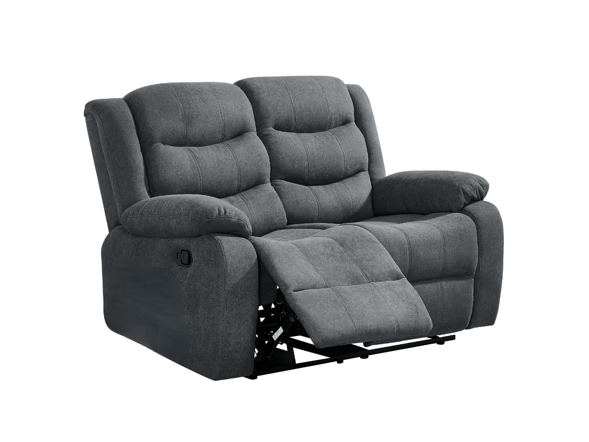 Classic Recliner Sofa Set 3+2 Manual Grey Fabric