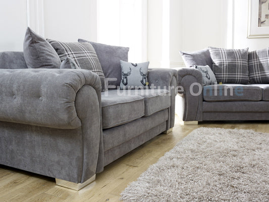 Verona 3+2 Sofa Set Grey