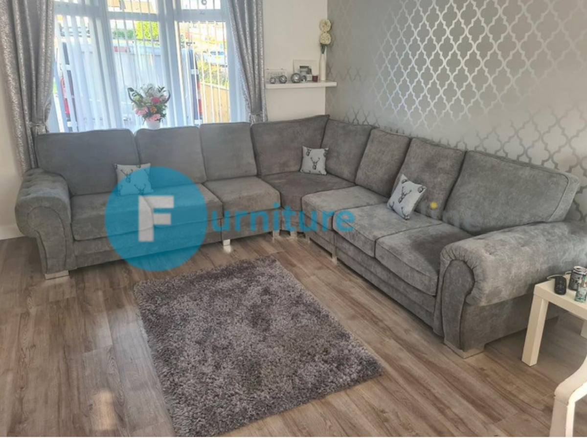 Vegas Modular Corner Sofa Full Back Grey