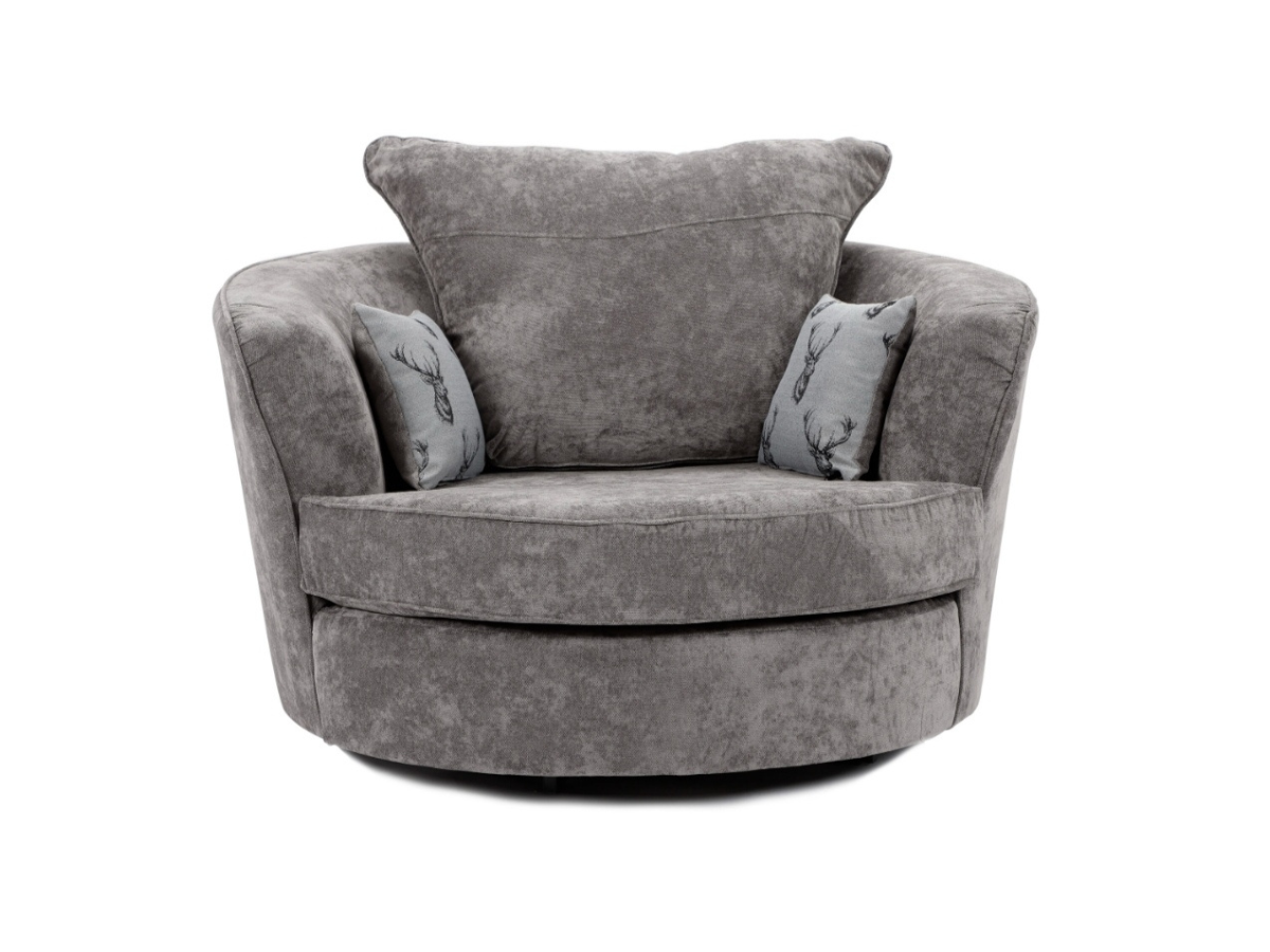Verona Swivel Chair Grey