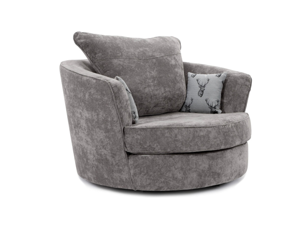 Verona Swivel Chair Grey
