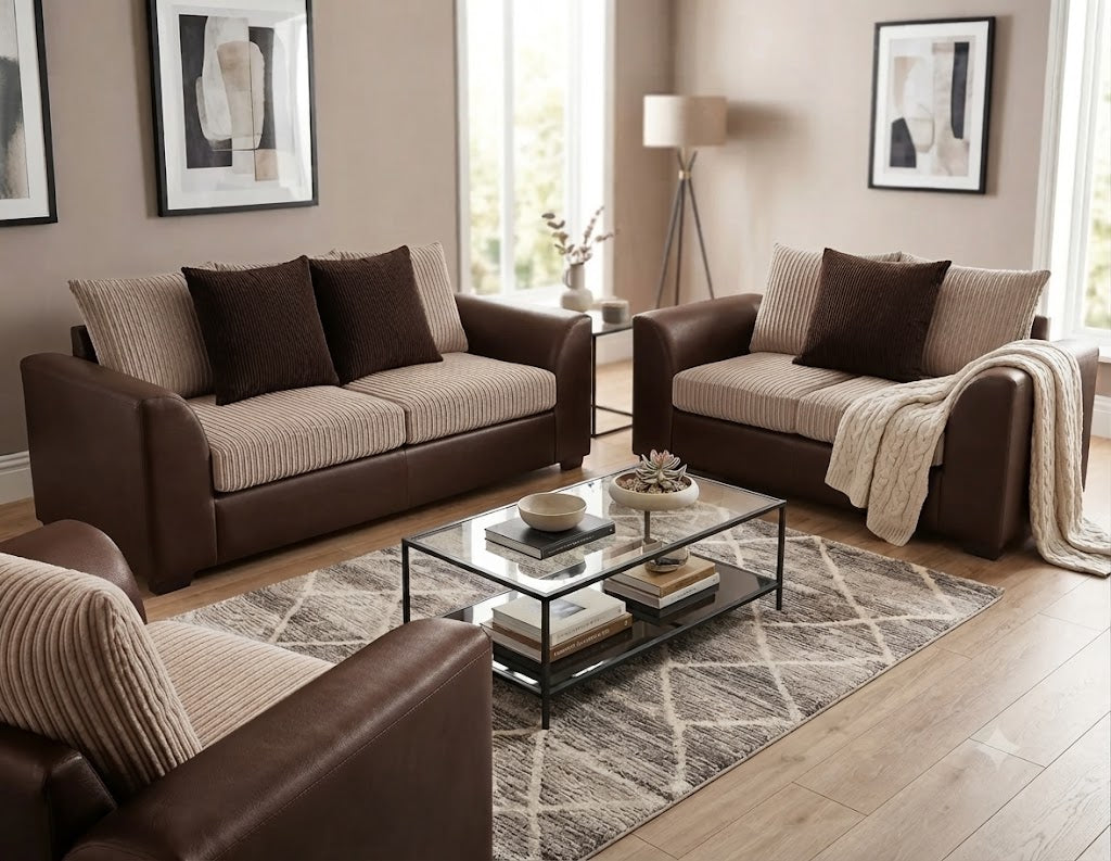 Byron L-Shaped, 3+2 & Corner Sofa – Modern Design Comfort Sofa