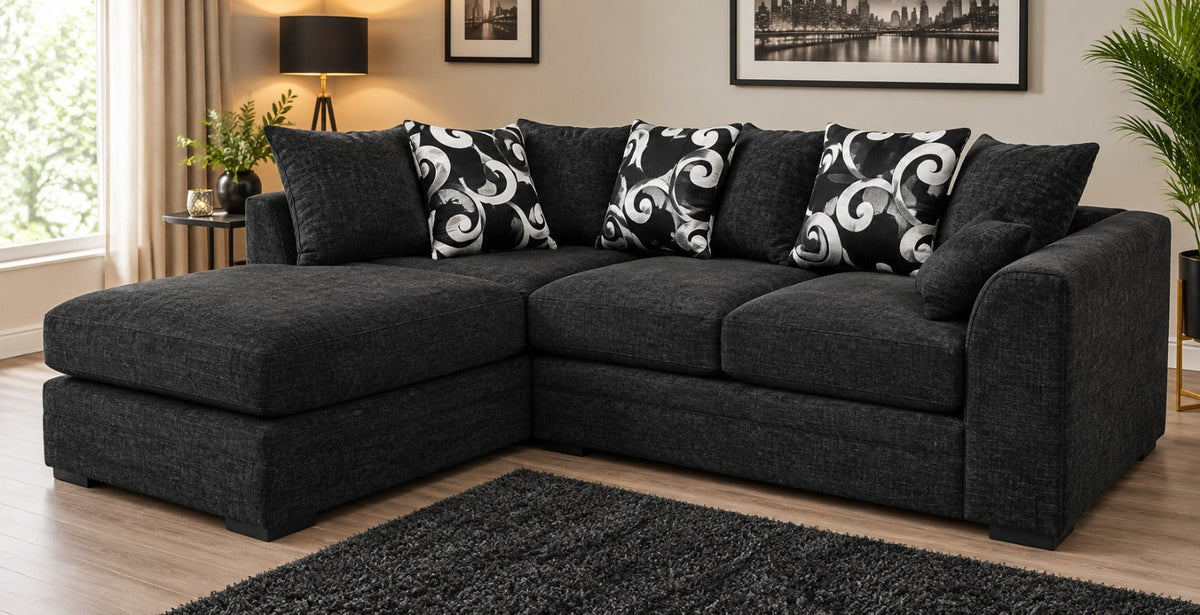 Dylan Chenille L Shape, Corner & 3+2 – Modern Luxury & Everyday Comfort Sofa