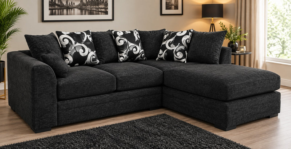 Dylan Chenille L Shape, Corner & 3+2 – Modern Luxury & Everyday Comfort Sofa