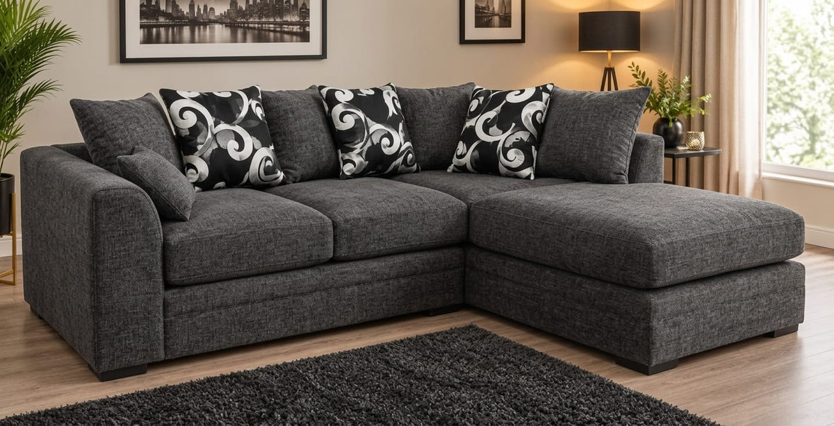 Dylan Chenille L Shape, Corner & 3+2 – Modern Luxury & Everyday Comfort Sofa