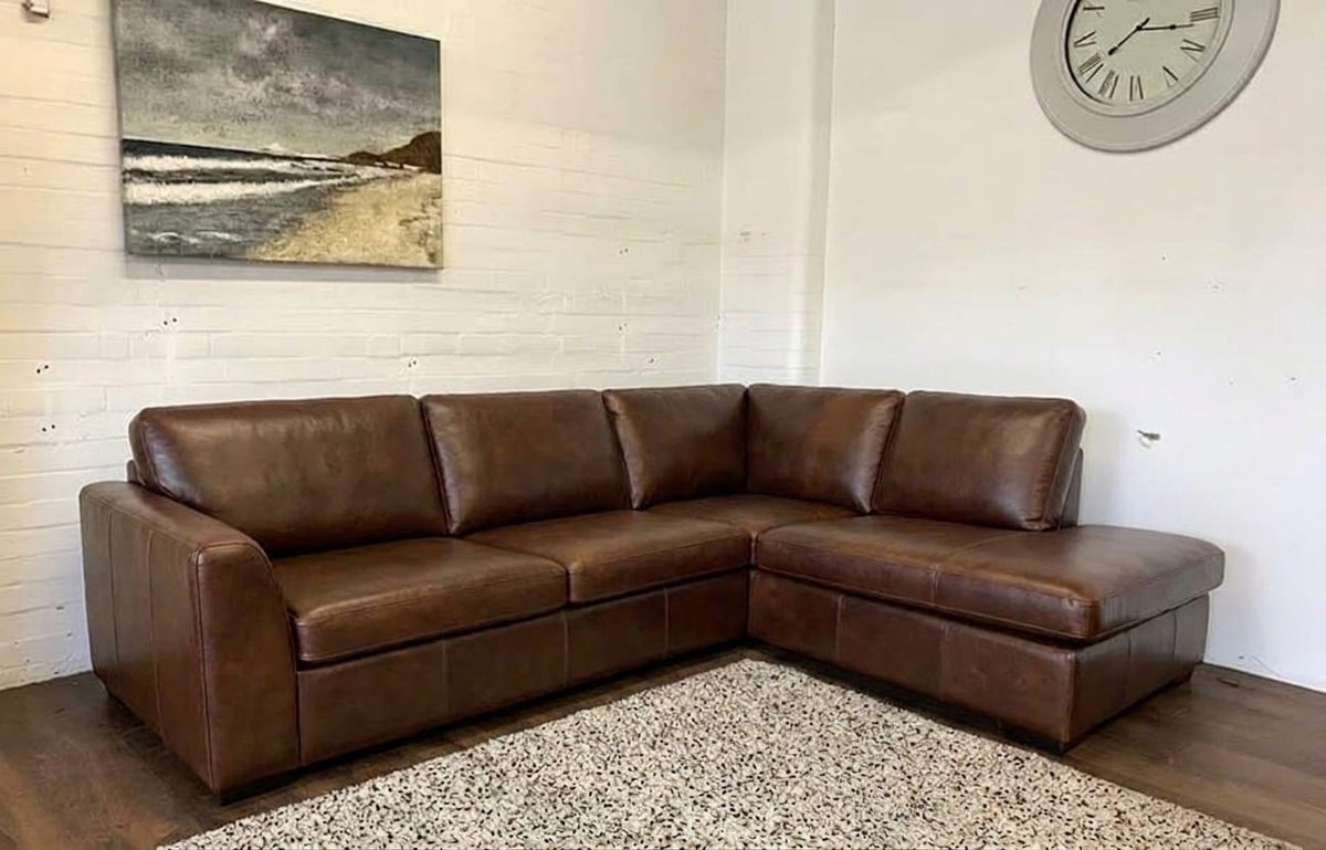 Dylan Leather L Shape, Corner & 3+2– Timeless Luxury & Premium Comfort Sofa