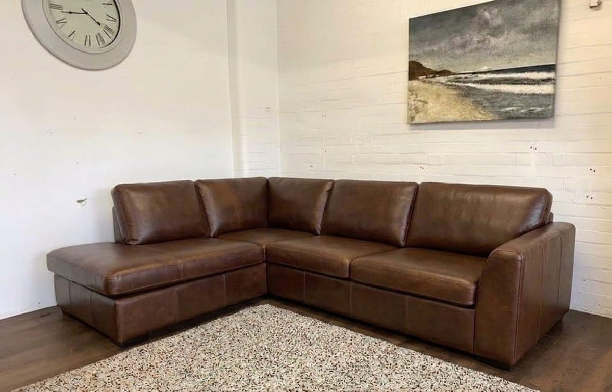 Dylan Leather L Shape, Corner & 3+2– Timeless Luxury & Premium Comfort Sofa