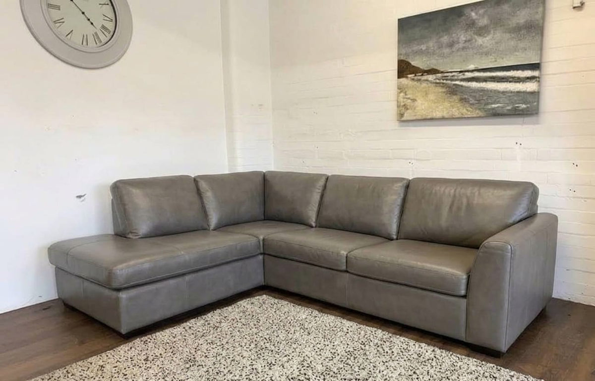 Dylan Leather L Shape, Corner & 3+2– Timeless Luxury & Premium Comfort Sofa