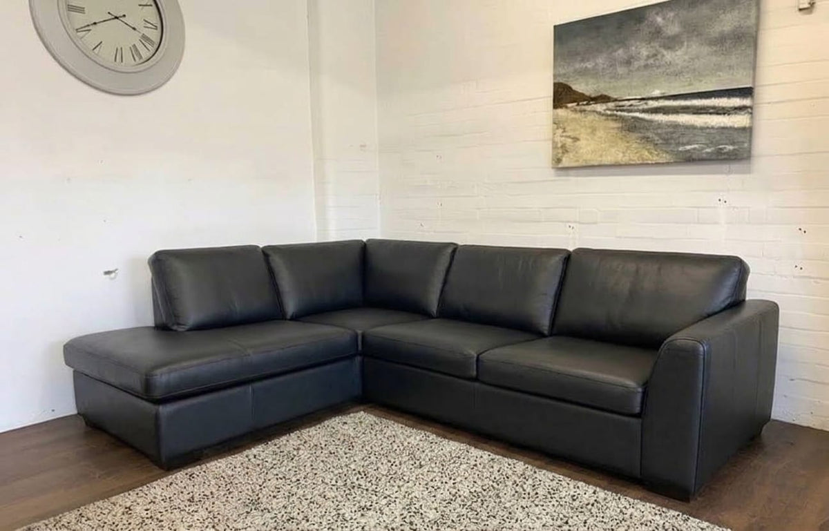 Dylan Leather L Shape, Corner & 3+2– Timeless Luxury & Premium Comfort Sofa
