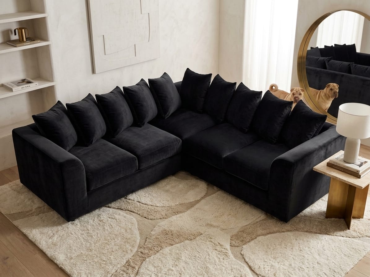Dylan Plush Velvet L Shape, Corner & 3+2 – Timeless Luxury & Premium Comfort Sofa