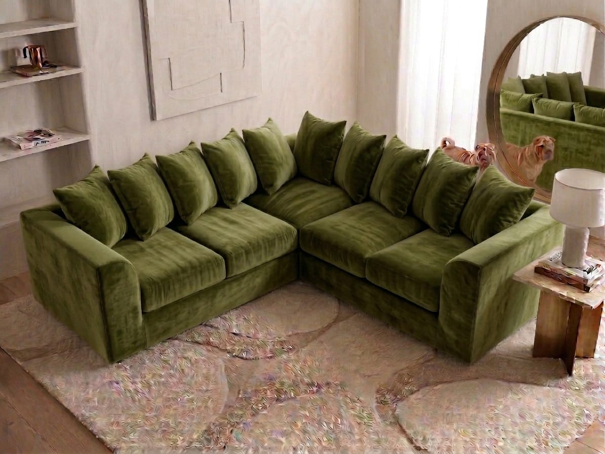 Dylan Plush Velvet L Shape, Corner & 3+2 – Timeless Luxury & Premium Comfort Sofa