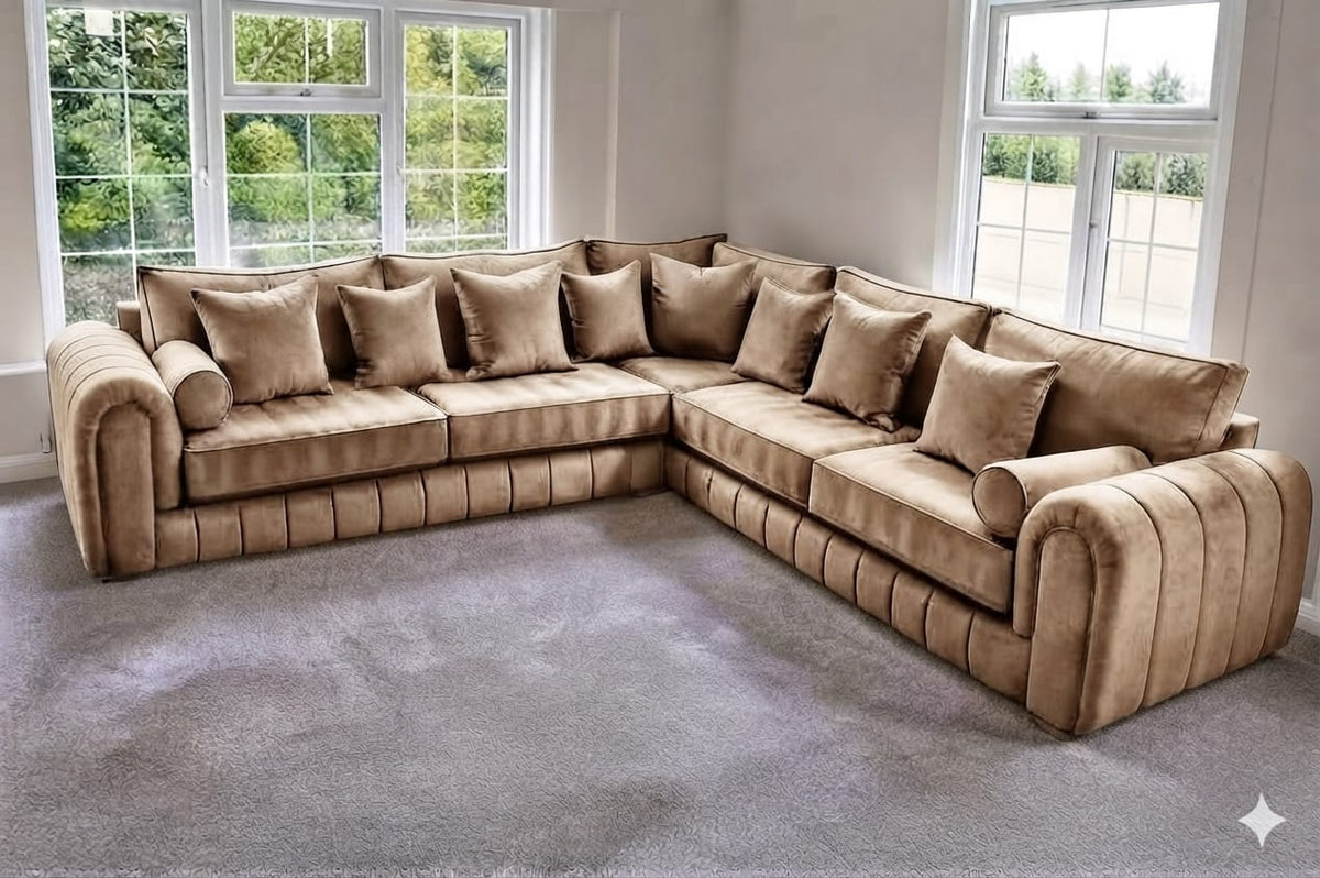Lilly Sofa Corner & 3+2– Timeless Elegance & Luxurious Comfort Sofa