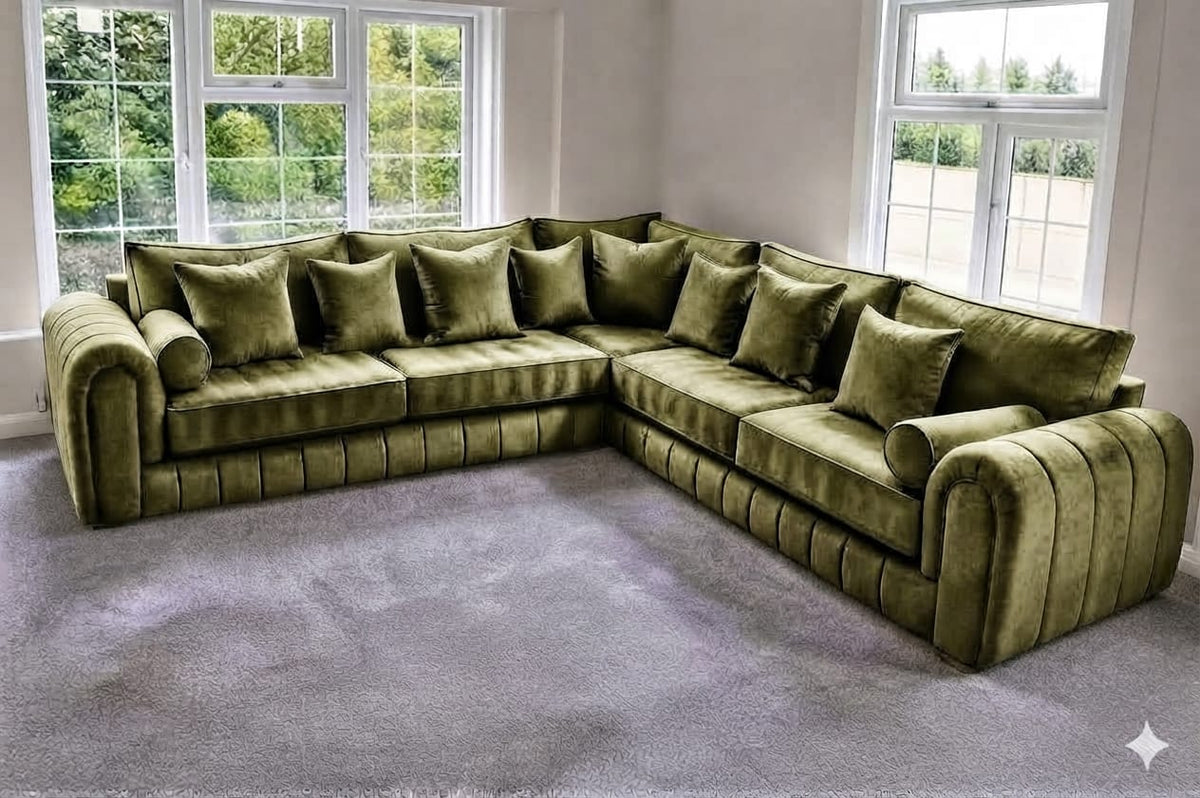 Lilly Sofa Corner & 3+2– Timeless Elegance & Luxurious Comfort Sofa