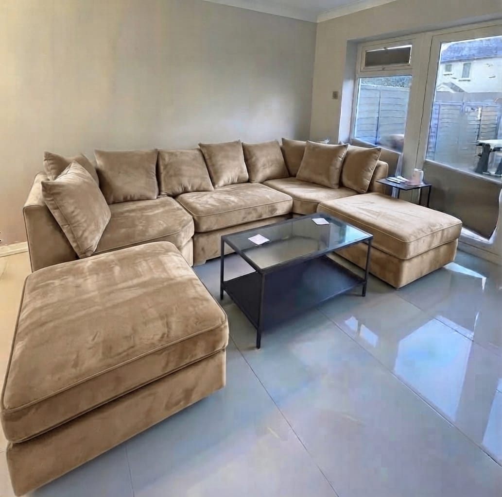 Bishop U-Shape High Back & Scatter Cushions– Spacious Luxury & Premium Comfort Sofa
