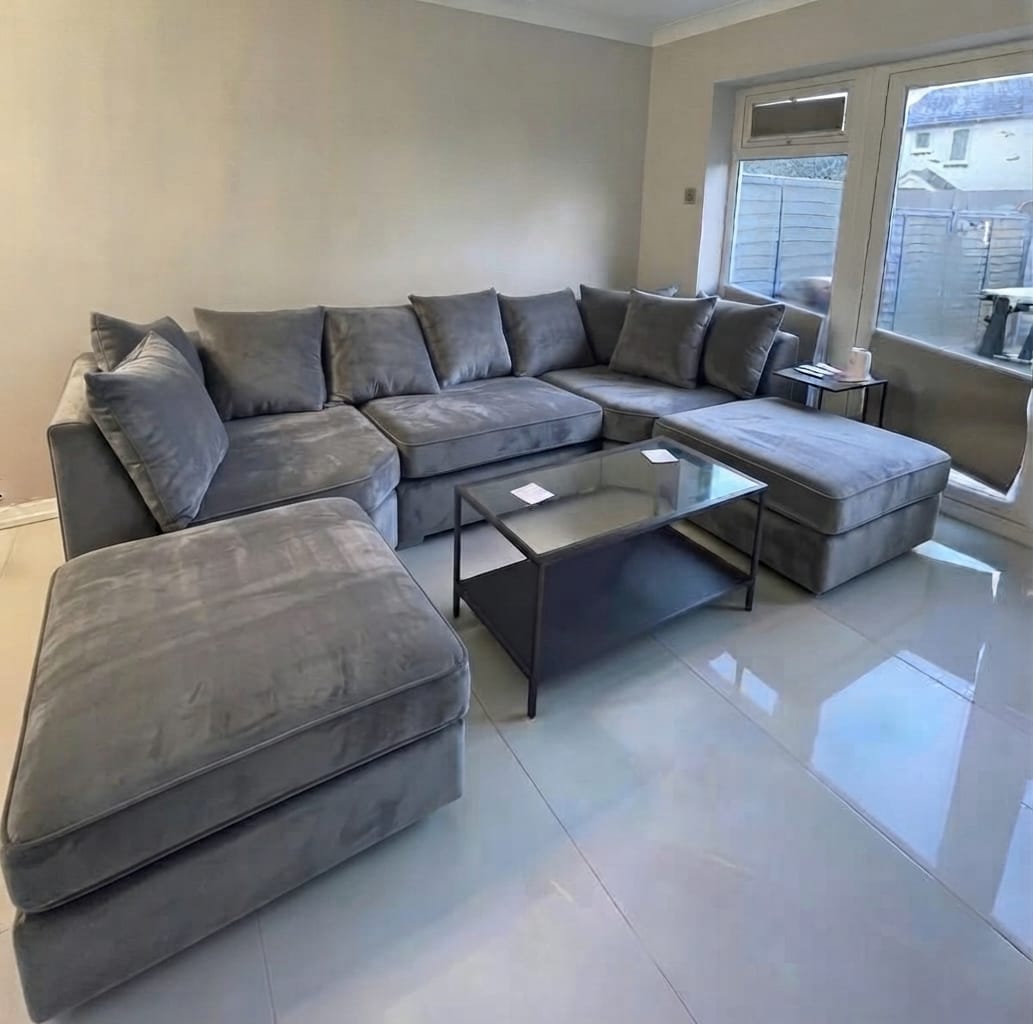 Bishop U-Shape High Back & Scatter Cushions– Spacious Luxury & Premium Comfort Sofa
