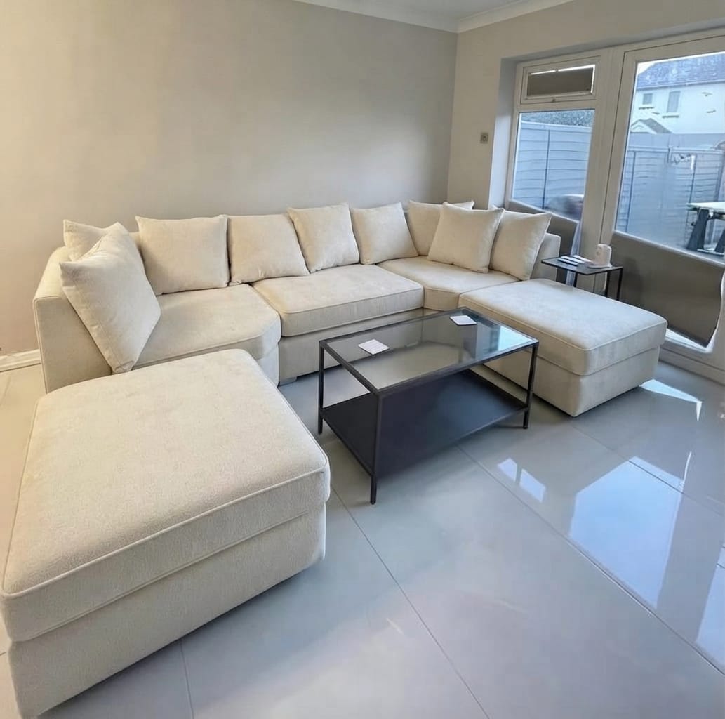 Bishop U-Shape High Back & Scatter Cushions– Spacious Luxury & Premium Comfort Sofa