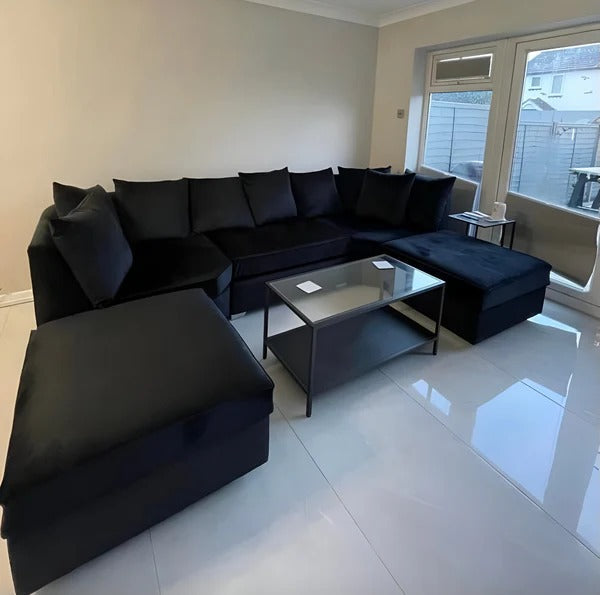 Bishop U-Shape High Back & Scatter Cushions– Spacious Luxury & Premium Comfort Sofa