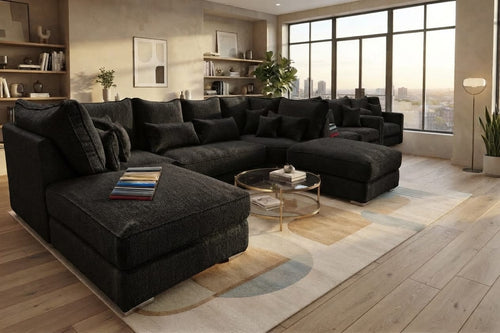 Bishop U-Shape High Back & Scatter Cushions– Spacious Luxury & Premium Comfort Sofa