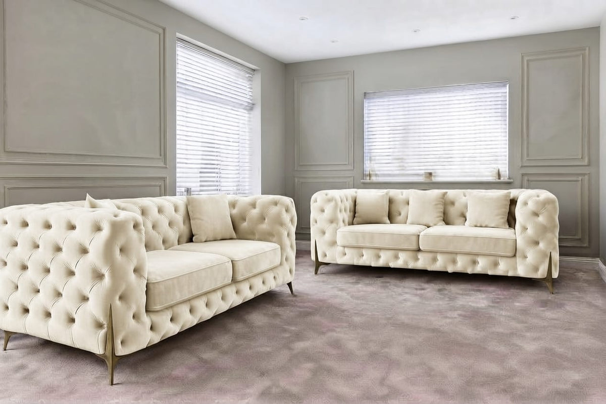 Italian Chesterfield Sofa 3+2 & Corner – Luxury & Classic Elegance Sofa