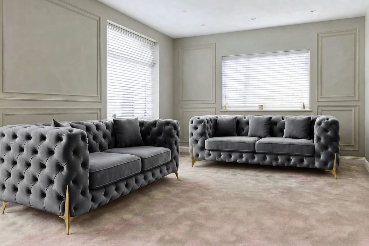 Italian Chesterfield Sofa 3+2 & Corner – Luxury & Classic Elegance Sofa
