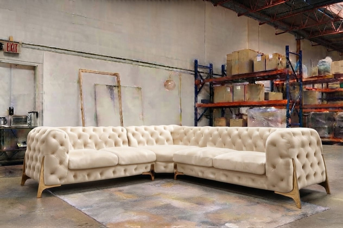 Italian Chesterfield Sofa 3+2 & Corner – Luxury & Classic Elegance Sofa