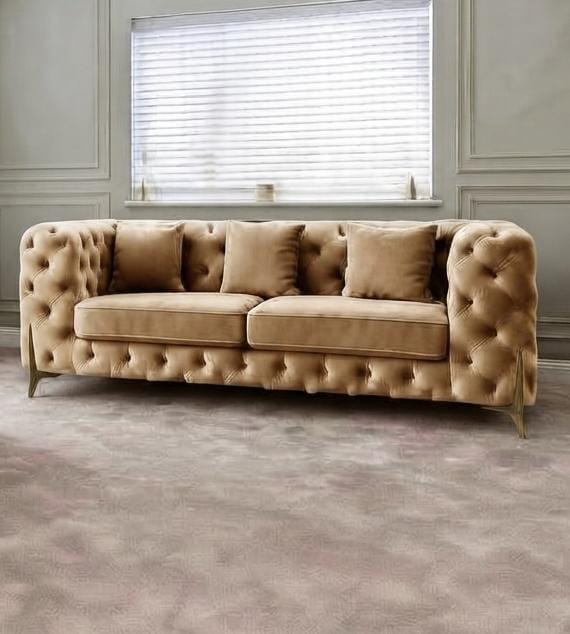 Italian Chesterfield Sofa 3+2 & Corner – Luxury & Classic Elegance Sofa