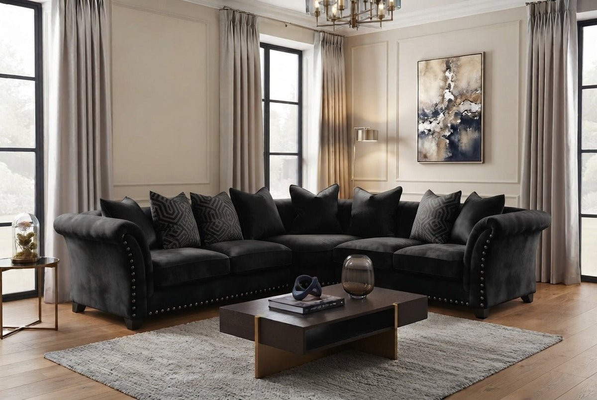 Harrison Corner & 3+2 – Luxury & Contemporary Elegance Sofa