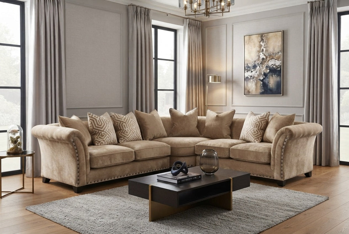 Harrison Corner & 3+2 – Luxury & Contemporary Elegance Sofa