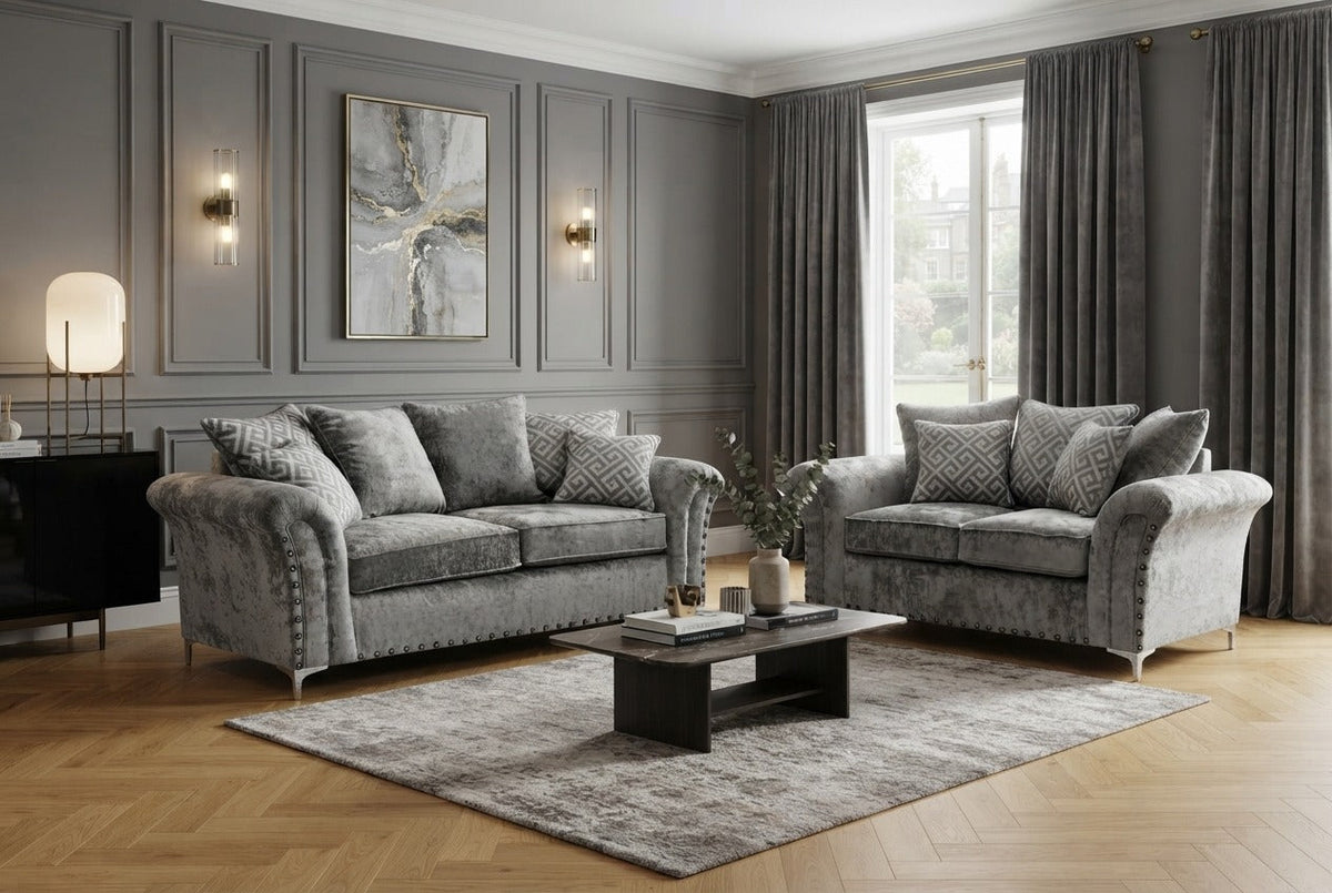 Harrison Corner & 3+2 – Luxury & Contemporary Elegance Sofa