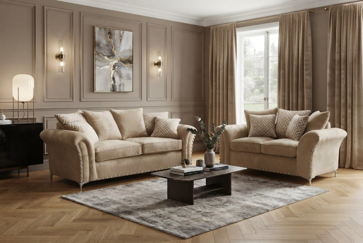 Harrison Corner & 3+2 – Luxury & Contemporary Elegance Sofa