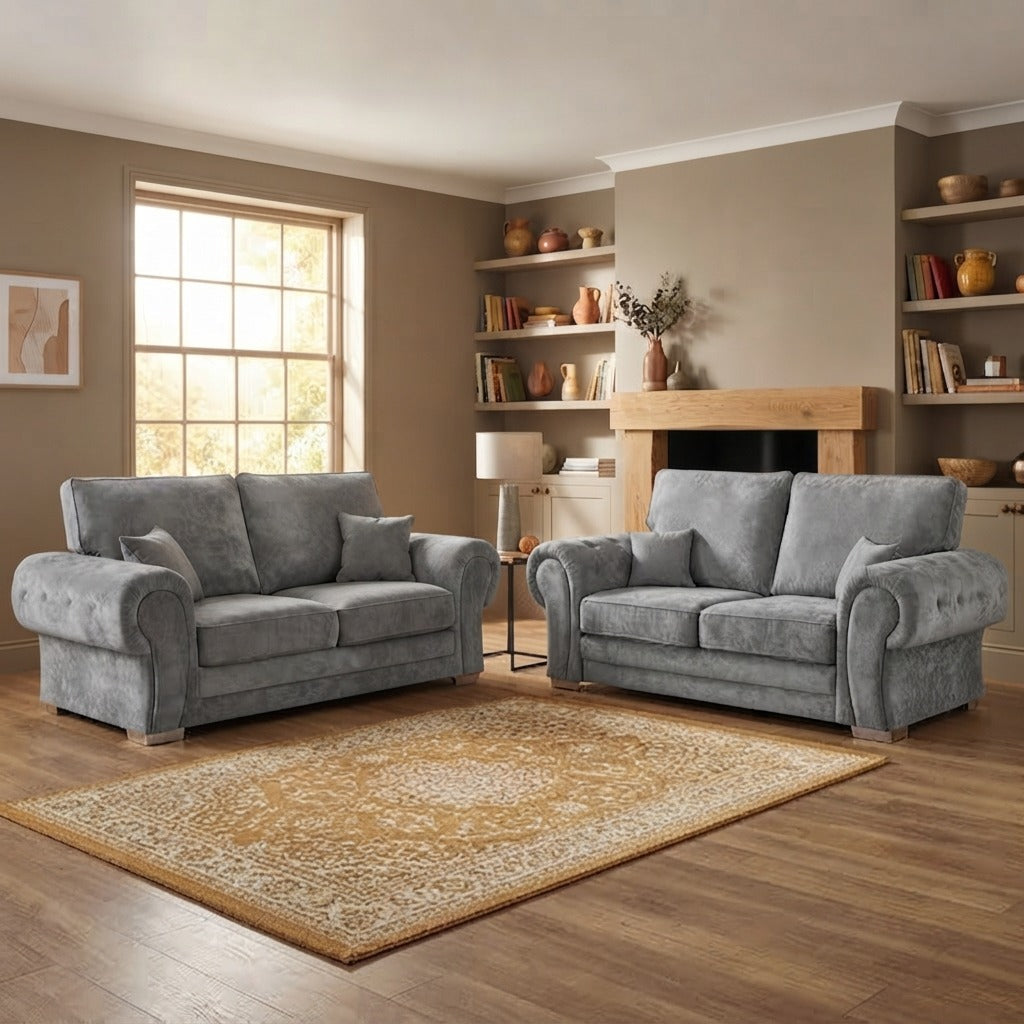 Verona High Back Corner & 3+2 – Luxury & Timeless Elegance Sofa
